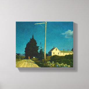 Road to the Jones House door Newell Convers Wyeth Canvas Afdruk