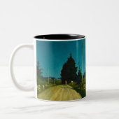 Road to the Jones House door Newell Convers Wyeth Tweekleurige Koffiemok (Links)