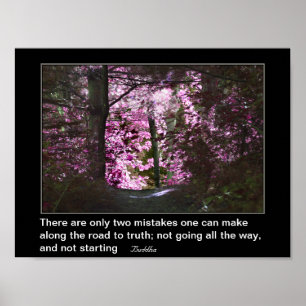 Road to Truth Buddha Inspirerend Quote Poster