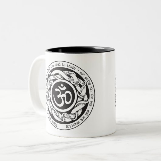 Road to Truth Om Tweekleurige Koffiemok (Voorkant links)