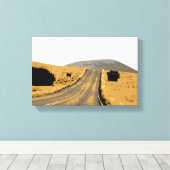 Road tot berg Thunder_Cove Canvas Afdruk (Insitu (Houten vloer))