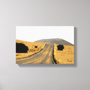 Road tot berg Thunder_Cove Canvas Afdruk