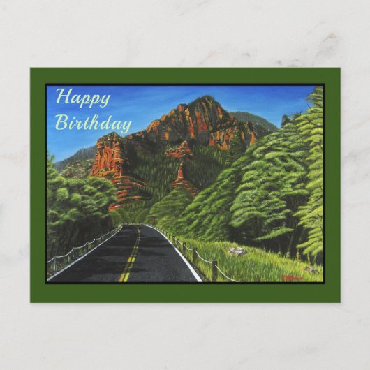 Road tot Slide Rock, Sedona Briefkaart (Voorkant)
