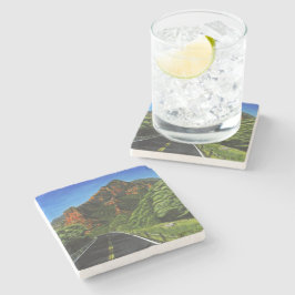 Road tot Slide Rock Stone Onderzetter