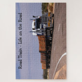 Road Train Life on the Road Semi Truck Legpuzzel (Verticaal)