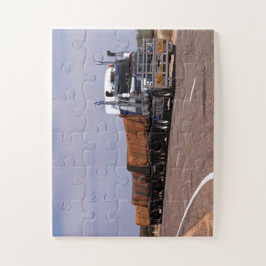 Road Train Truck Australia Lasseter Highway Legpuzzel (Verticaal)