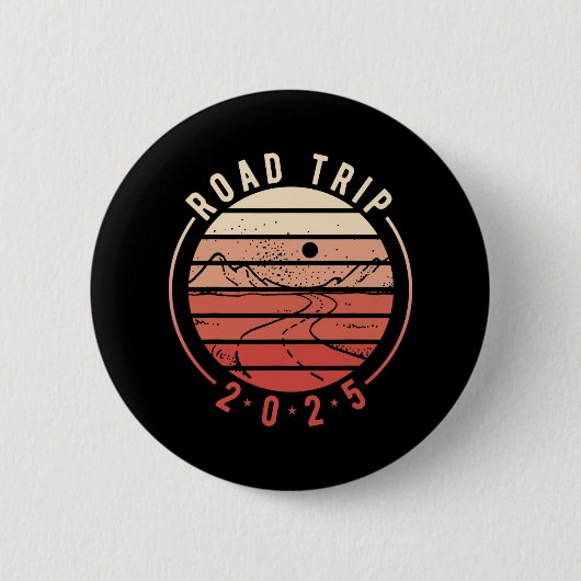 Road Trip 2025 2 Ronde Button 5,7 Cm (Voorkant)