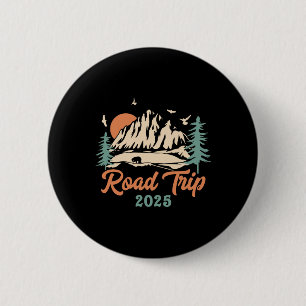 Road Trip 2025 Vakantie Meisjes Trip Adventure Gif Ronde Button 5,7 Cm