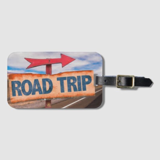 Road Trip Acryl Bagagelabel (Voorkant (horizontaal))