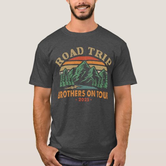 Road Trip Brothers op tournee 2025 T-shirt (Voorkant)