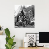 Road Trip burgeroorlog, 1861 Poster (Thuiskantoor)