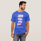 ROAD TRIP Campervan vanlife RV Trailer CUSTOM T-shirt (Voorkant volledig)