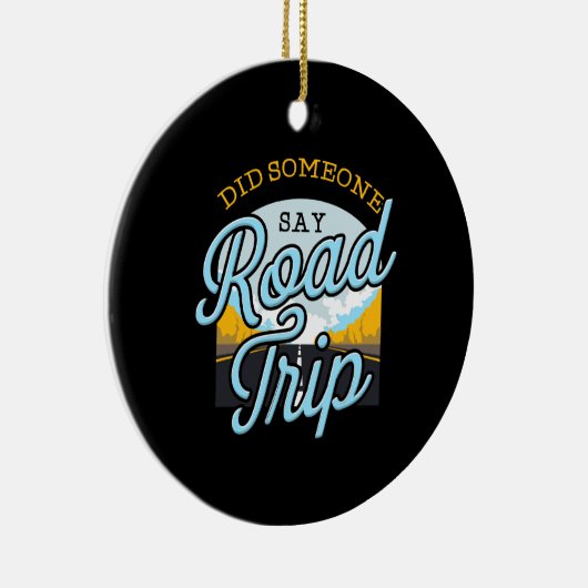 Road Trip Camping Outdoor Gift Keramisch Ornament (Rechts)