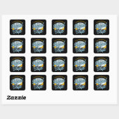 Road Trip Camping Outdoor Gift Vierkante Sticker (Vel)