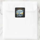 Road Trip Camping Outdoor Gift Vierkante Sticker (Tas)