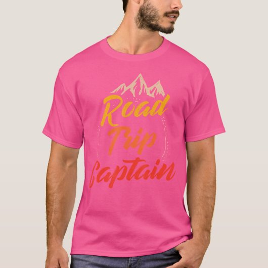 Road Trip Captain Outdoor RV Camping Groep Funny F T-shirt (Voorkant)