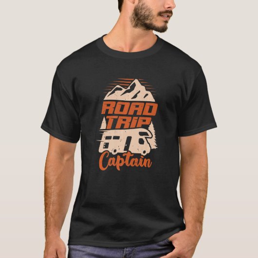 Road Trip Captain RV Camping Lover Premium T-shirt (Voorkant)