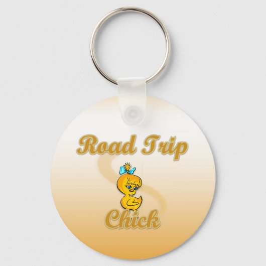 Road Trip Chick Sleutelhanger (Voorkant)