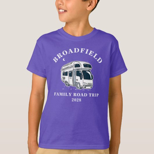 Road Trip Custom Familie Matching RV Camper T-shirt (Voorkant)