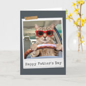 Road Trip! Gelukkige Vaderdag kaart (Gele Bloem)