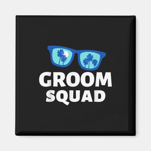 Road Trip Groom Squad Funny Vacation Crew Wedding  Magneet (Voorkant)
