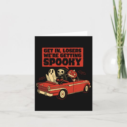Road Trip krijgt spooky - Halloween Kaart (Voorkant)