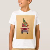 road trip met Kerstmis T-shirt (Voorkant)