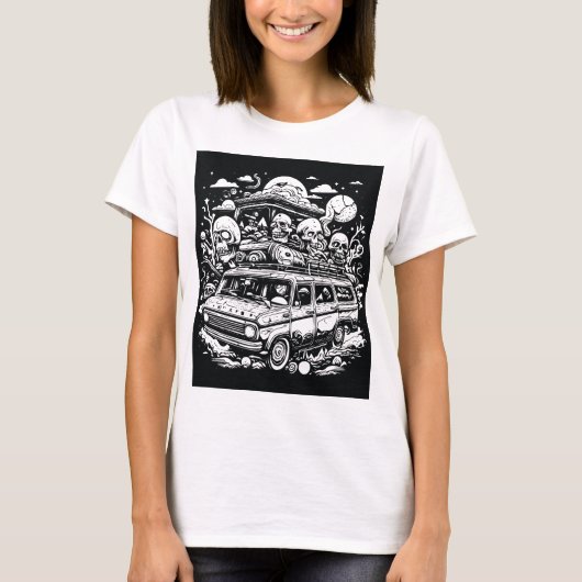 Road Trip naar Nowhere T-shirt (Voorkant)