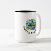 Road Trip naar Nowhere Tweekleurige Koffiemok (Voorkant rechts)