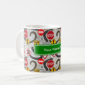 Road Trip Personated Street Name Koffiemok (Voorkant links)