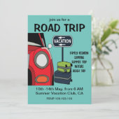 Road Trip Reizen Zomer Vakantie Kaart (Staand voorkant)