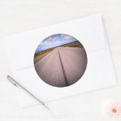 Road Trip Summer Vacking Photo Ronde Sticker (Envelop)