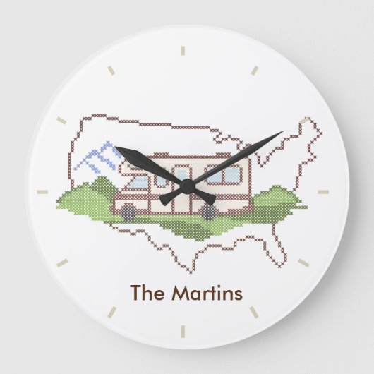 Road Trip USA Motor Home Grote Klok (Voorkant)