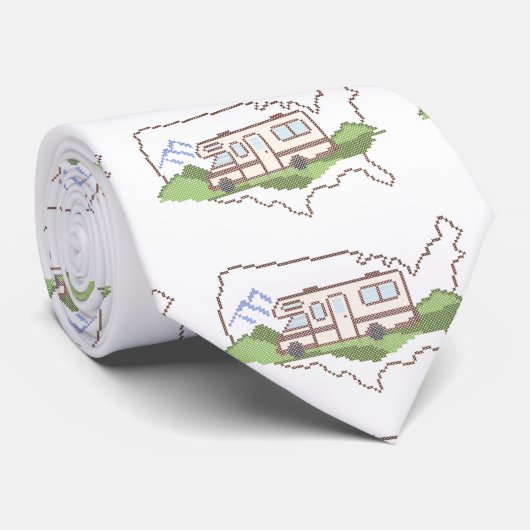 Road Trip USA Stropdas (Opgerold)