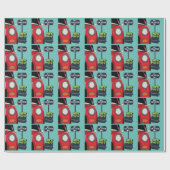 Road Trip Vakantie Cadeaupapier (Vlak)