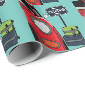 Road Trip Vakantie Cadeaupapier (Rol Hoek)