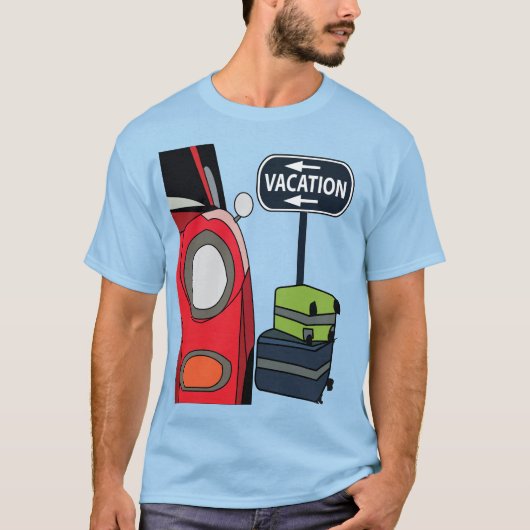 Road Trip Vakantie T-shirt (Voorkant)