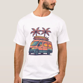 Road Trip Vibes Camper Van Vakantie T-shirt