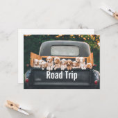 Road Trip Wenskaart Kaart (Voorkant / Achterkant in situ)