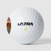 Road trip zonsondergang golfballen (Logo)