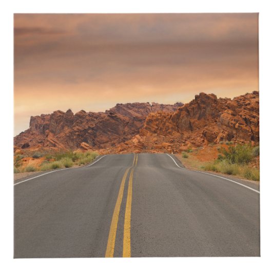 Road trip zonsondergang kubus (Rechts)