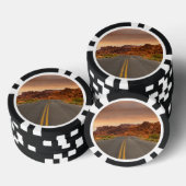Road trip zonsondergang pokerchips (Opstapeling)