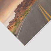 Road trip zonsondergang tissuepapier (Detail)