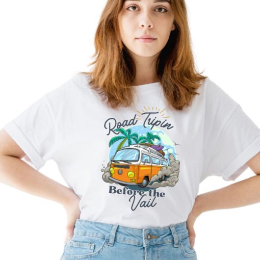 Road Tripin voor de Vail Bruidsfeest T-shirt