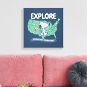 road trippin | Peanuts Explore Canvas Afdruk (Insitu (Woonkamer))