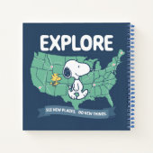 road trippin | Peanuts Explore Notitieboek (Achterkant)