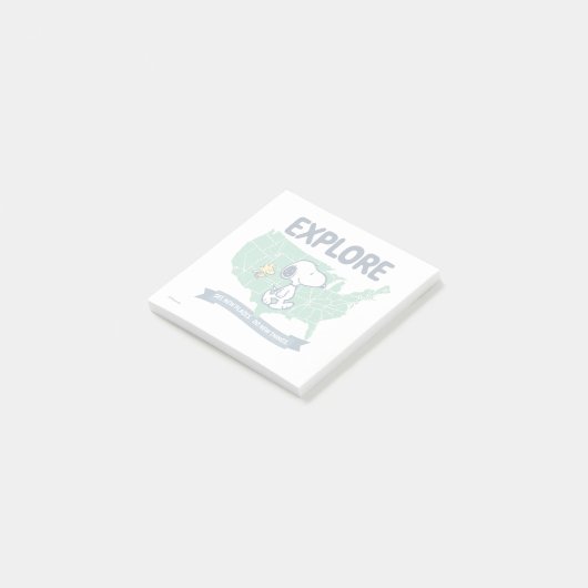 road trippin | Peanuts Explore Post-it® Notes (Schuin)