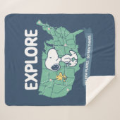 road trippin | Peanuts Explore Sherpa Deken (Voorkant (horizontaal))