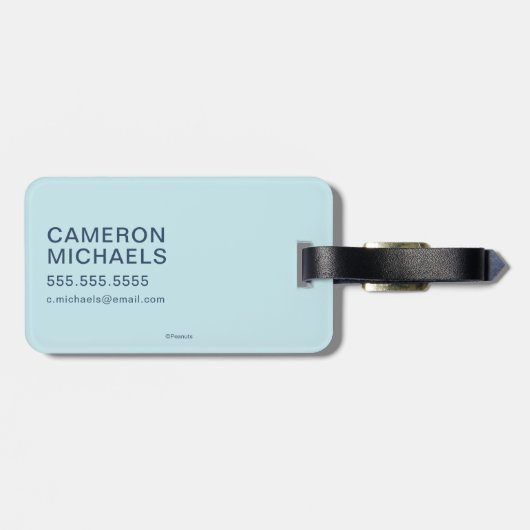 road trippin | Peanuts Road Trip Van Bagagelabel (Achterkant horizontaal)