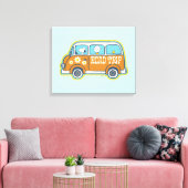 road trippin | Peanuts Road Trip Van Canvas Afdruk (Insitu (Woonkamer))